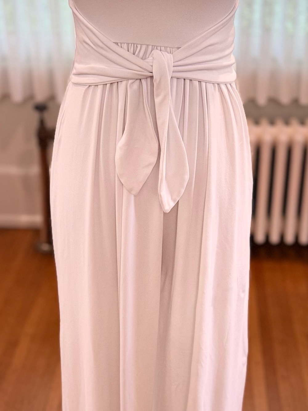 Susana Monaco Blush Pink Maxi Skirt with Front Tie